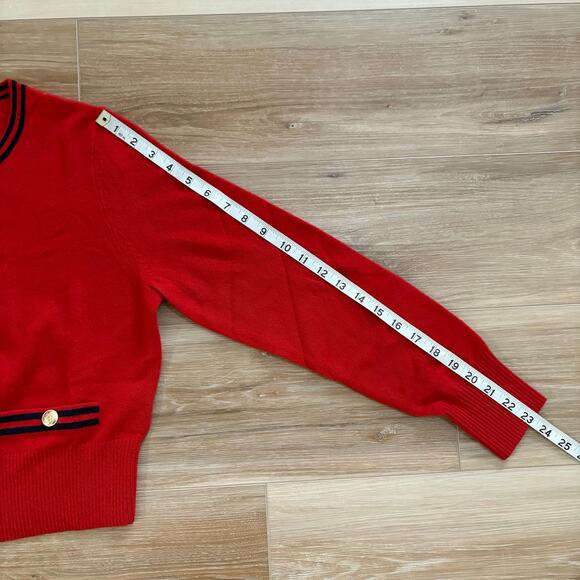 J. Crew Cashmere Sweater Lady Jacket Contrast Trim M - Picture 6 of 10